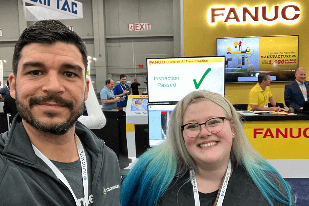 Momentum team members attending the Automate Show in Detroit