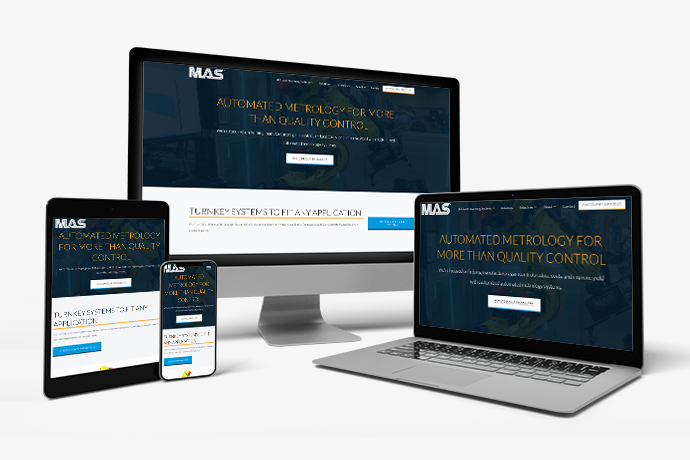 The MAS home page on multiple devices
