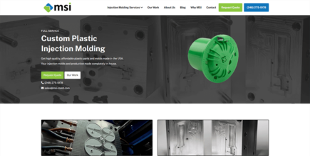 Screenshot of MSI Mold - Home page