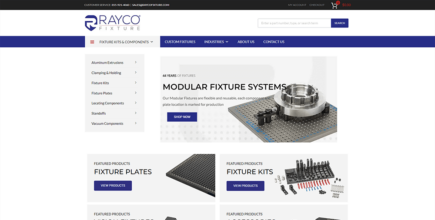 Screenshot of Rayco Fixture - Home page
