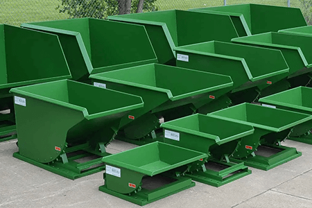 Roura hoppers lined up outside