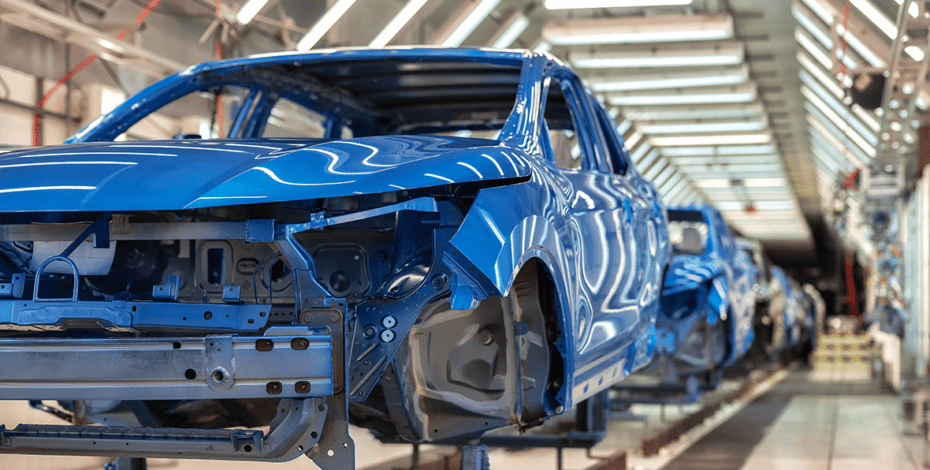 Production line of automobile plant, painting shop