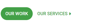 Two buttons. The button the left has an oval border filled in with green. The text is white and says "Our Work." Next to the green button is texted in green that says "Our Services" with a green arrow next to it.
