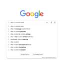 A Google search showing several dropdown search queries, including "what is content intent"