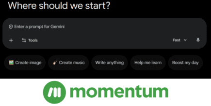 A screenshot from Gemini that says "Where should we start?"