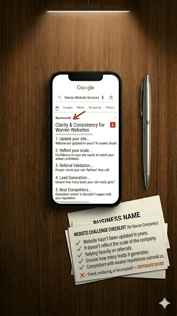 Warren website checklist